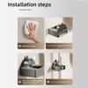 Self-Adhesive Bathroom Mop Hook Broom Wall Storage Hook Suction Cup Mop Holder  Bathroom