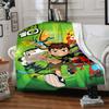 1pc Ben10 Blanket, Gift, for Men and Women, Soft Blanket, Good for Sofa Bed Couch Travel, Lightweight Flannel Blanket