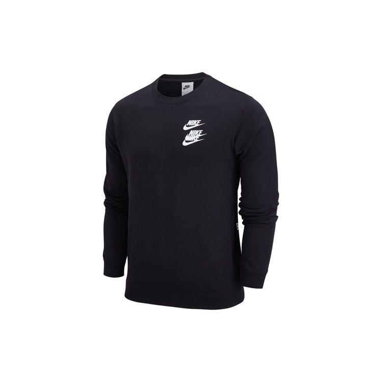 Nike Sweatshirts Unisex Black Crew Neck Moderate Regular DV7381-010