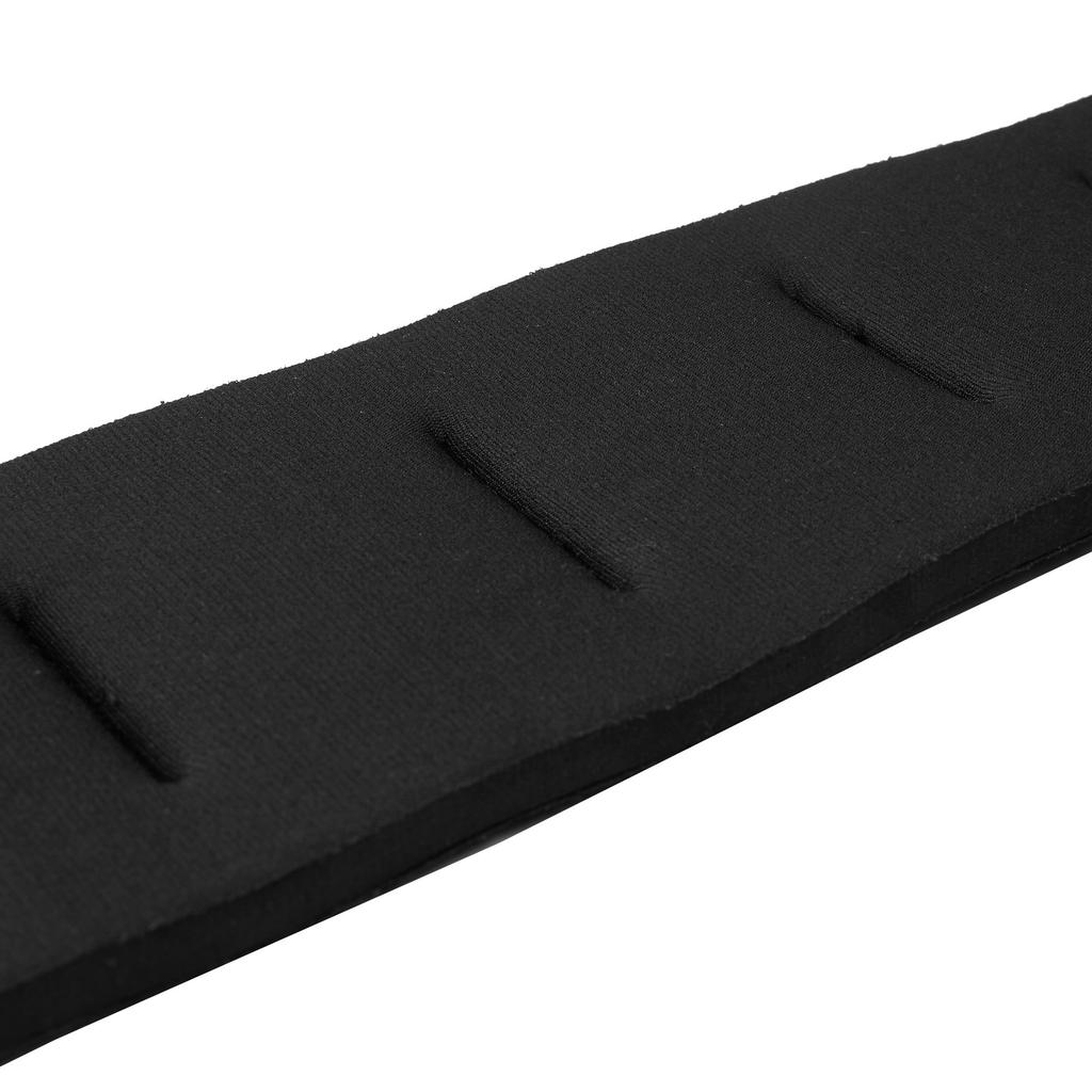 Amumu Guitar Strap, Black SBR Foam Padded Guitar Strap with Strap Block & Headstock Strap Ties for Acoustic, Electric, and Bass Guitars - 3.3" Wide