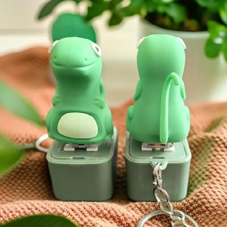 USB Wiederaufladbarer Interaktiver Eidechsen-Schlüsselanhänger Leucht- und Soundfunktion Robustes ABS-Material Camping Nachtzubehör