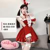 Red Sexy Christmas Dress Autumn Dress Women's Suspender Dress Women's Robe Battle Dress 6