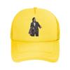 Business  Attire  Illustrated Character Artwork Mesh Baseball Cap
