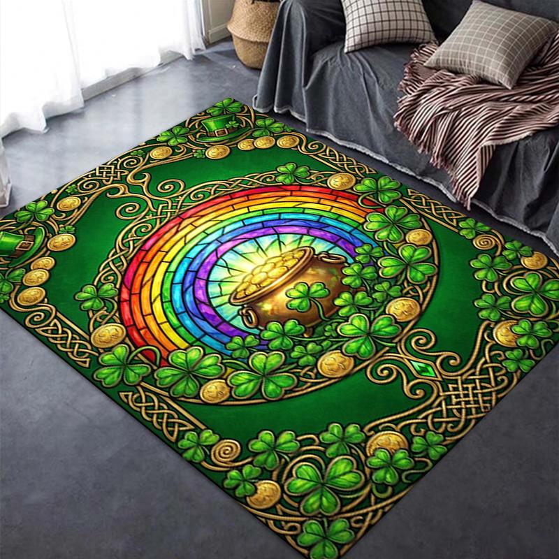 2025 New Coins&Rainbows Carpet Rug for Living Room Bedroom Home Sofa Decoration,Kids play Non-slip Floor Mat115