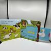 Puxar e Empurrar Durável Material de Aprendizagem Ativa Papelão, Páginas Internas Dobráveis, Tempo de Leitura em Família, Iluminação Cognitiva, Desenvolvimento da Linguagem