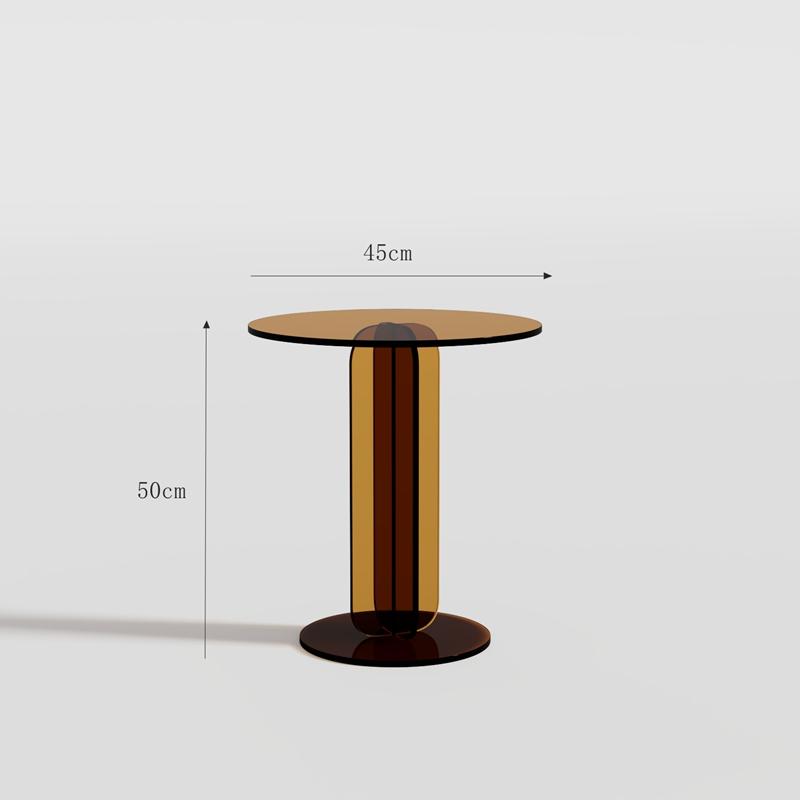 Tea side living room, coffee shop table, rounded corners, work, reading books, coffee shop table, balcony, acrylic coffee shop