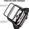 Tempered Glass+Cover For Apple Watch 9 8 7 45mm 41mm PC Bumper Screen Protector Case iWatch Series 7 6 5 4 SE2 44mm 40mm 42mm 38