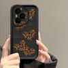 Soft TPU Phone Case For Honor 400 Pro 200 Pro X8c X9c Smart X6a X6b X6c Magic7 Lite Brown Leopard Print Heart Printed Back Cover