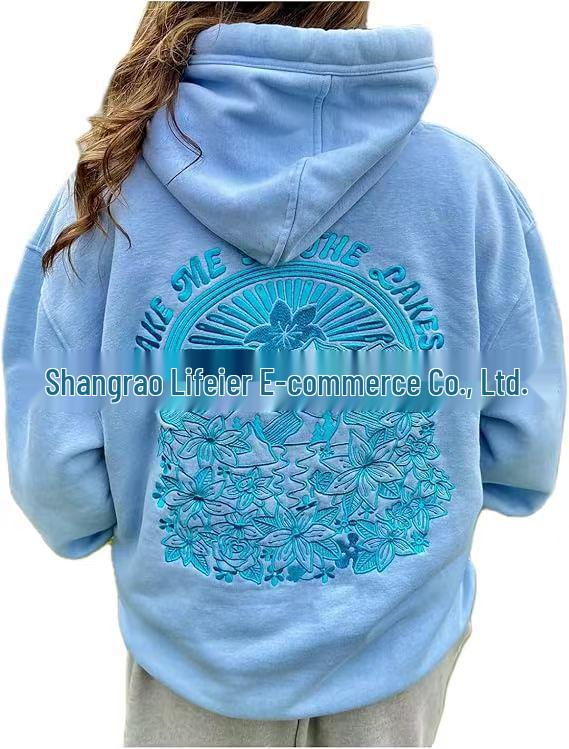 Girls' Cross Sunset Drop Shoulder Hoodie