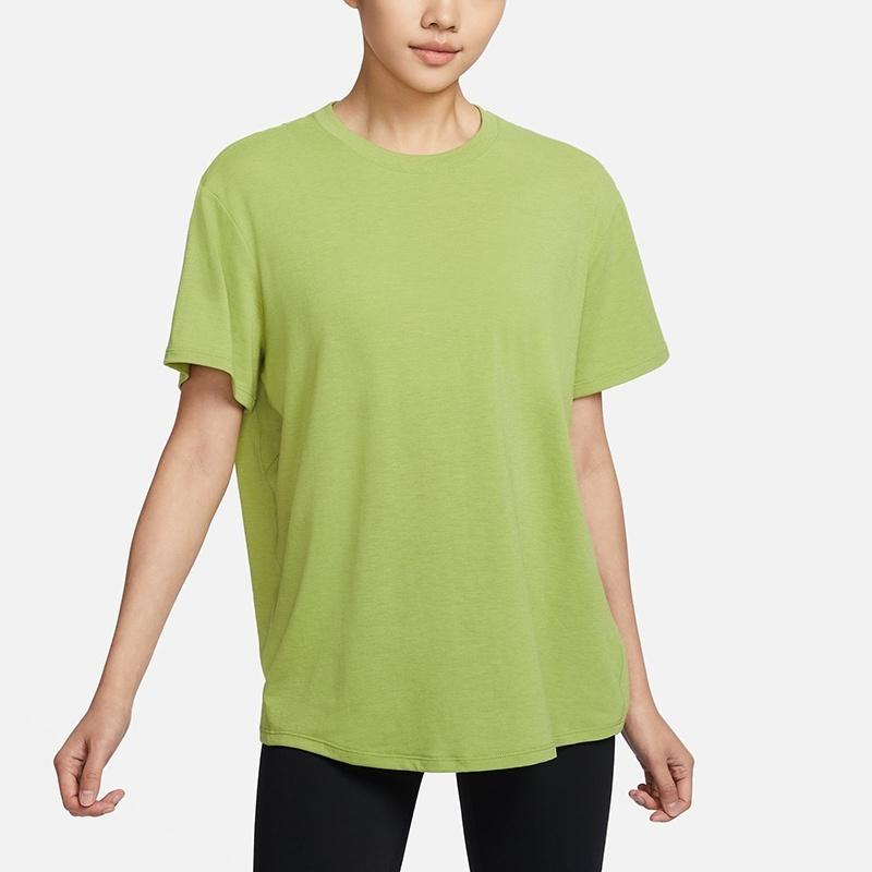 Nike Drop Shoulder Sleeve T Shirt Women's Pear Green FN2815-377