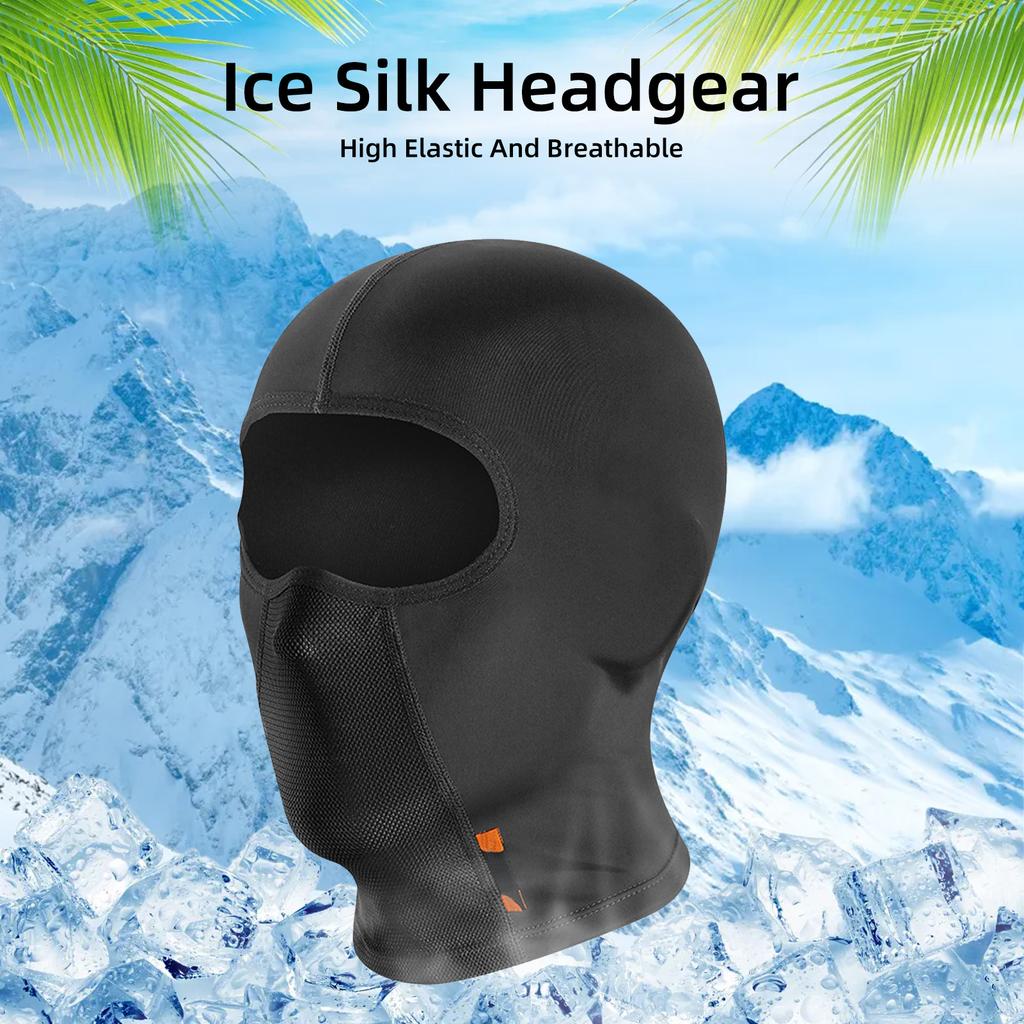 Motorcycle Face Masks for Men Women Summer Ice Silk Headgear for Cycling Motorcycle Riding High