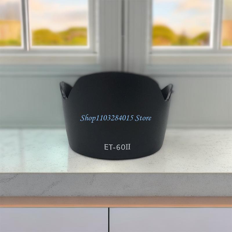 R6FF ET-60II Lens Hood 55mm ET60II Lens Cover Cap Suitable for 55-250MM 75-300MMIIIUSM 90-300MMIIIUSM Lens