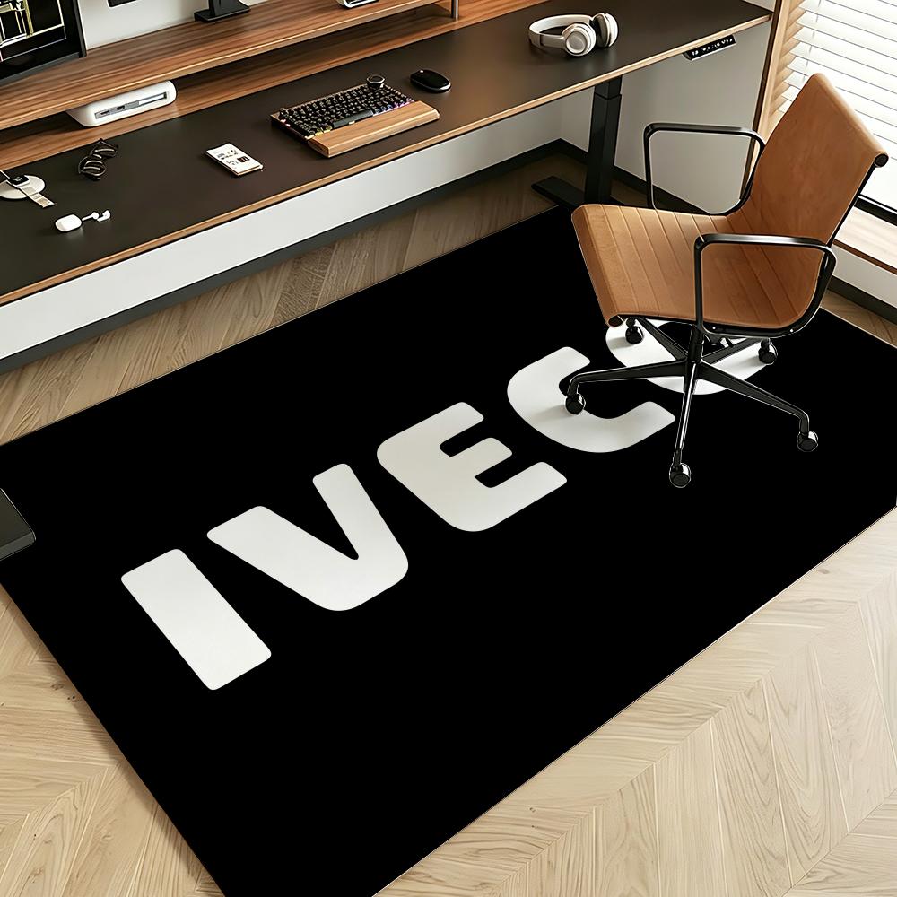 Auto I-IVECO Floor Mat Soft Flannel Entrance Door Mat Non Slip Absorbent Bathroom Bedroom Floor Rug