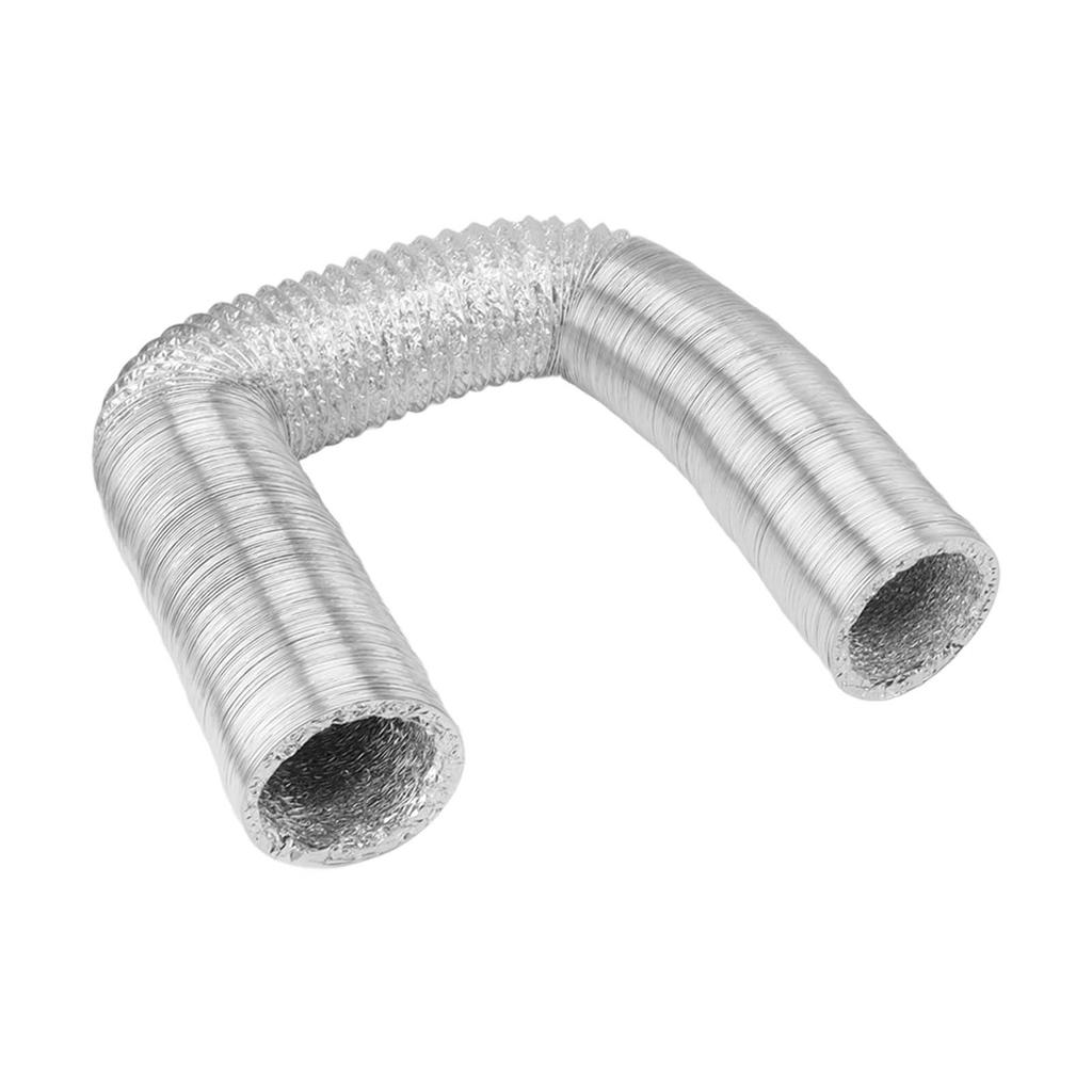 Vent Hose 4 Inch Flexible Double Sided Aluminum Foil Duct Ventilation Pipe 4 Layer Protection Leakage Proof Air Ducting