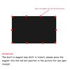 2 PCS Universal Car Sunshade Window 10 Magnetic Suction Heat Insulation Cloth Cover Side Sunshade Accessories for Vehicle Window
