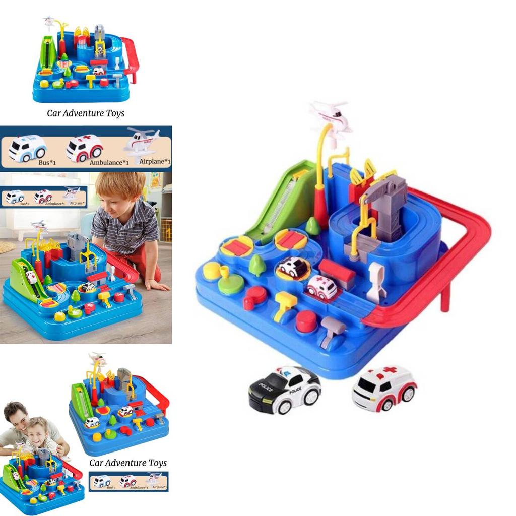 Exciting Inertia Sliding Adventure Track Car Toy For Children Popular Educational Early Learning Toy