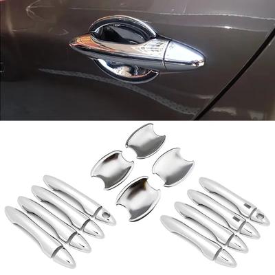 For Hyundai Tucson Ix35 2010-2015 Chrome Door Handle Covers & Door Bowl Covers Car Styling Decorate 2011 2012 2013 2014