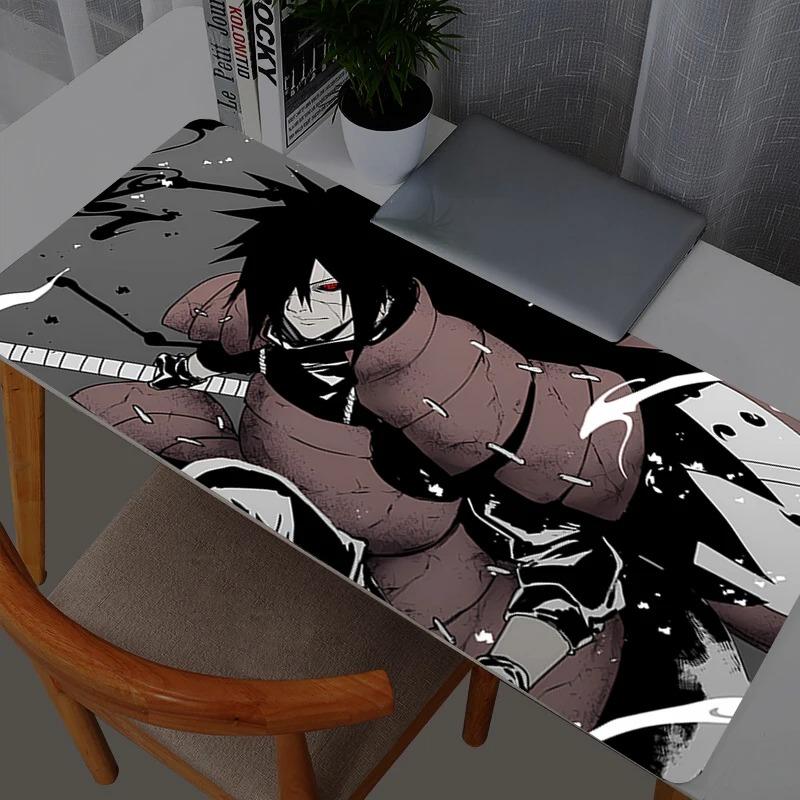 Naruto Uchiha Madara Mouse Pad Gamers Decoracion Gamer Desk Mat Mousepad XXL Gaming Accessories Varmilo Keyboard Carpet