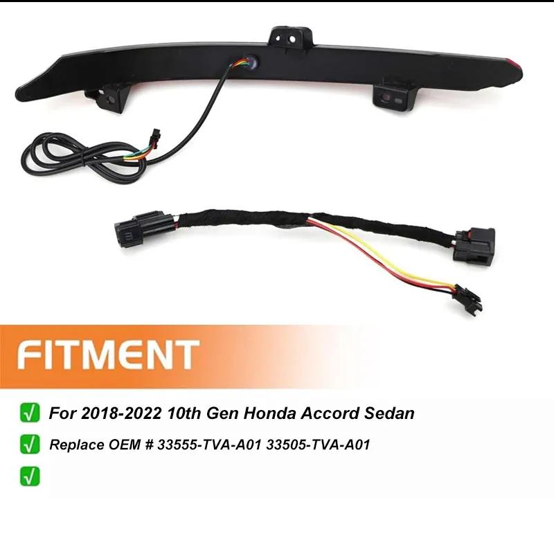 iJDM Car Bumper Reflector Lights For Honda Accord Sedan, Function as Tail/Brake, Turn Signal Lights & Rear Fog Lamps 2018-2022