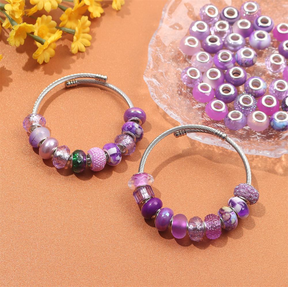 30/50/100 buc mărgele rășină în stil european cu găuri mari, margele decorative de 14 mm, margele de pix, margele distanțiere, bricolaj, brățări, bijuterii