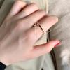 Irregular Design Titanium Steel Love Letter Ring for Women - Trendy Japanese Korean Fashion, Simple Personality Index Finger Ring