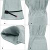1 Pair Protective Cowhide Long Tube Gardening Gloves