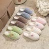 Cotton slippers autumn and winter indoor home dormitory thick sole plush warm couple shoes