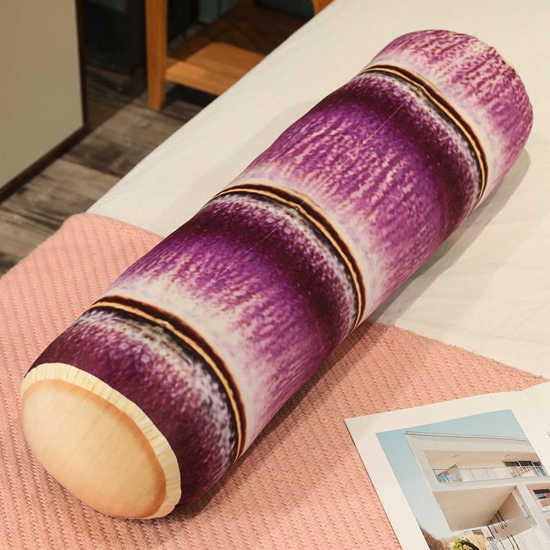 Cartoon Simulation Bamboo Throw Pillow Plush Toy Home Pillow Girl Sleeping Leg Long Throw Pillow Doll