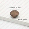 NAIERDI Solid Wood Cabinet Handles Modern Single Hole Wooden Pulls Octagon Round Knobs for Kitchen Cupboard Wardrobe Hardware