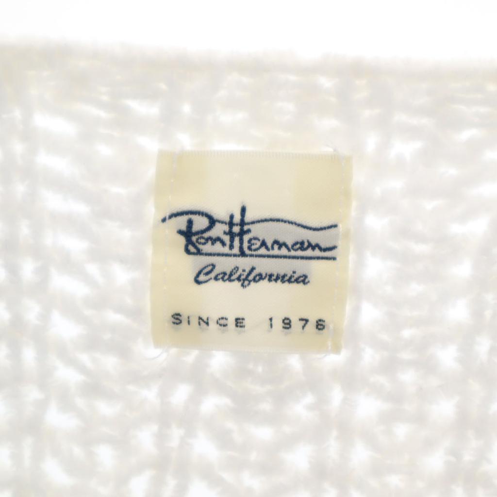 Ron Herman Long Sleeve Long Knit Cardigan S White Open-front Jacket Women Used