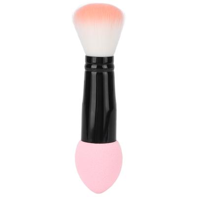 Pinceau Blush Multifonction Double Tête Doux Poils Fibreux Pinceau Maquillage Beauté Rose