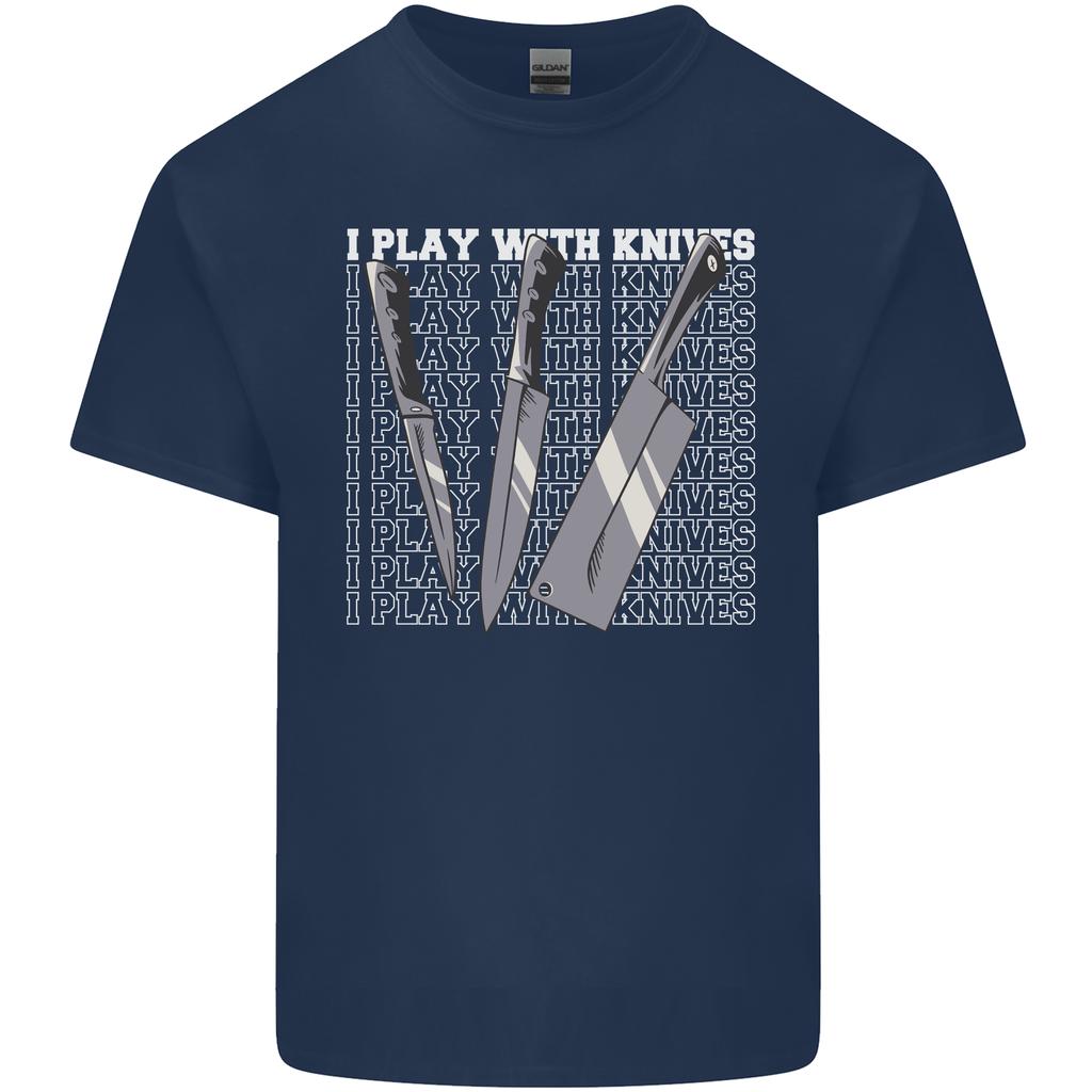 Chef I Play With Knives Unisexs Light Cotton TShirt