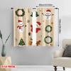 2pcs,2D Plane Printing Curtains Roller Blinds Christmas Tree Snowman Santa Claus (3) Polyester (without Rod) Home Decor for