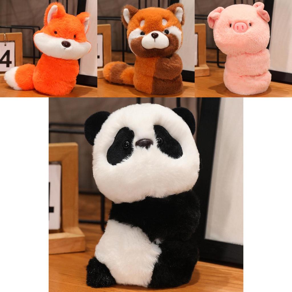 Adorable Cartoon Raccoon Fox Plush Wristband Doll For Kids Cute Gift Accessory