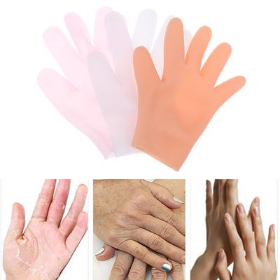 1 Pairs Reusable Moisturizing Silicone Gloves Gel Cracked Hands Care Spa Gloves