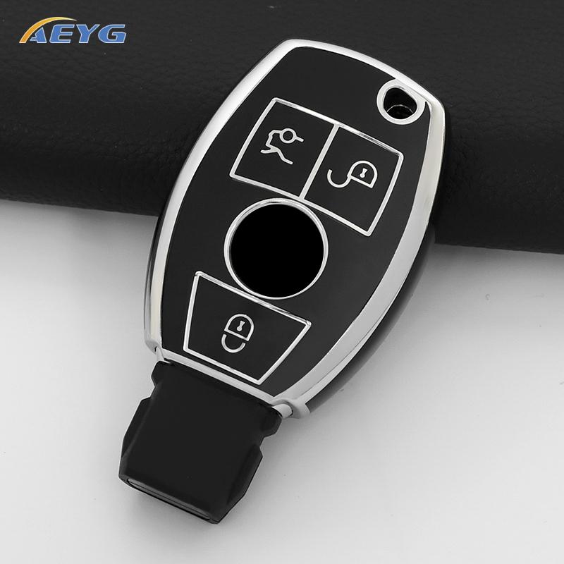 

Tpu Car Remote Key Case Cover For Mercedes Benz A B C E Class Gls Gla Glk Glc Cls Cla Amg W204 W205 W212 W463 W176 Key Chain