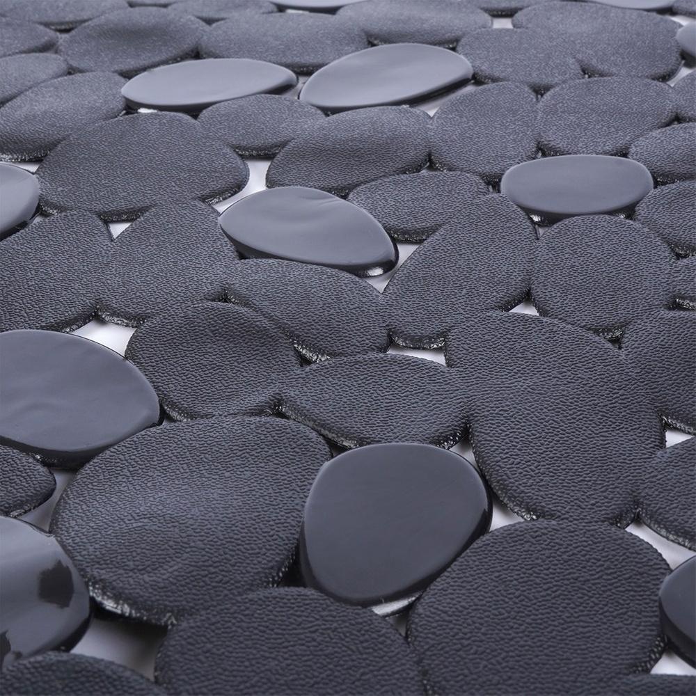 Anti-slip Bathroom Shower Mat for Square Black Cabin