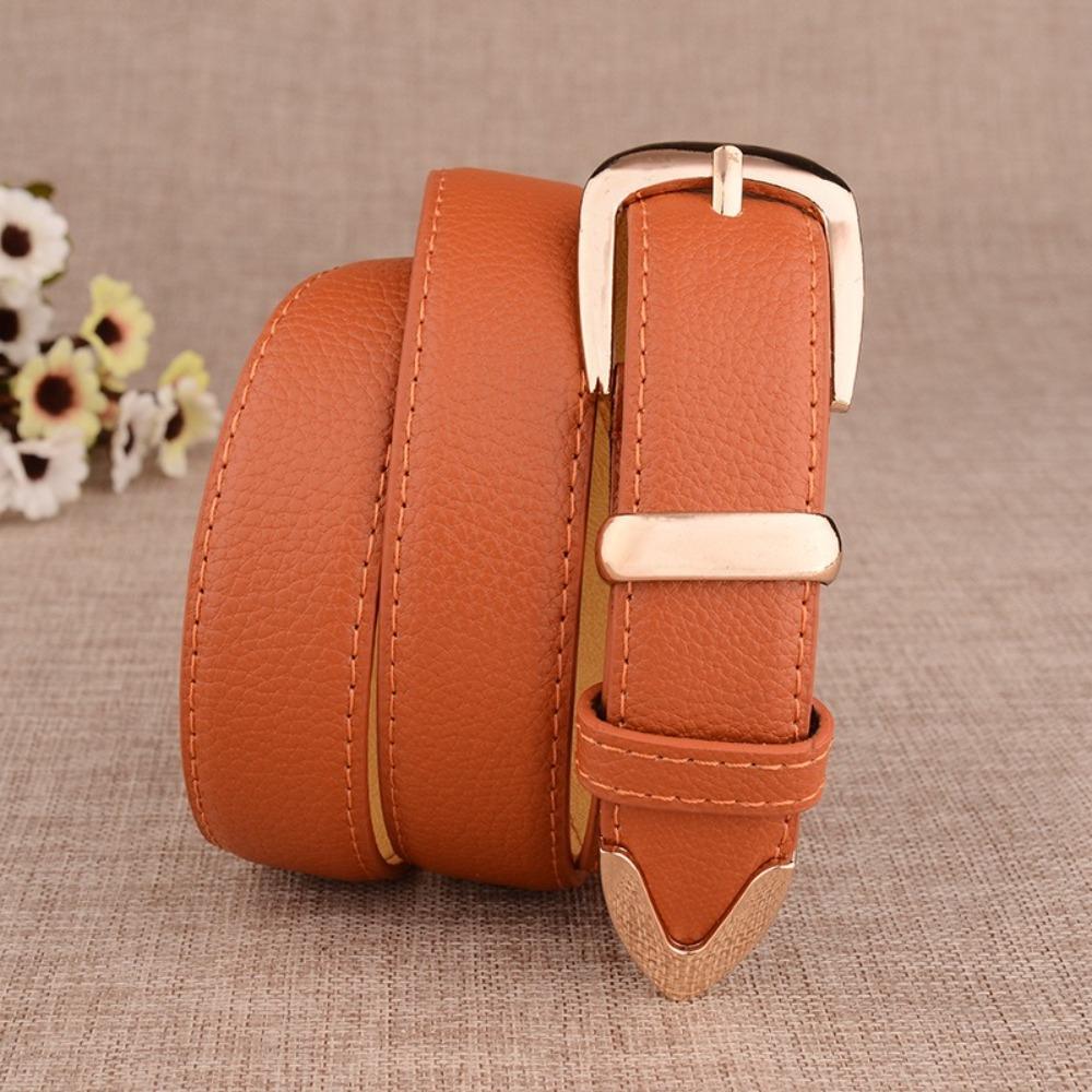 Solid Vintage Waistband Belts Simple Leather Belt Fashion Women's Belt  Dresses