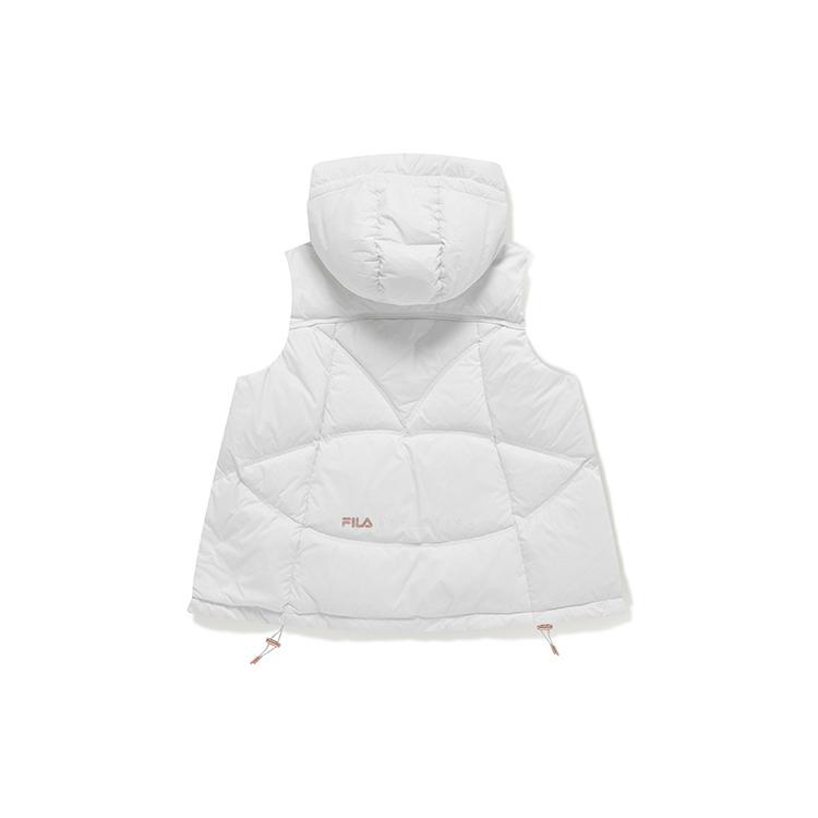 New FILA Athletics Down Vest Women's Raw White A11W141908F-WT