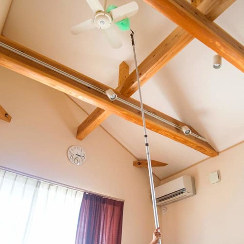 Azuma Industries Aluminum Telescopic Handle and Connecting Handle Set (3-section Telescopic Handle + 1 Main Handle) Handle Only, Lightweight and Rust-