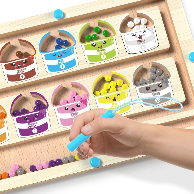 Magnetic Mini Maze Ball Walking Baby Magnetic Logic Thinking 3 To 6 Year Old Children'S Puzzle Concentration Training Toy