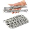 150pcs Landscape Staples, U-Shaped Garden Pins Garden Stakes Staples, Heavy Duty Yard Lawn Tent Stakes Securing Pegs For Weed Ba