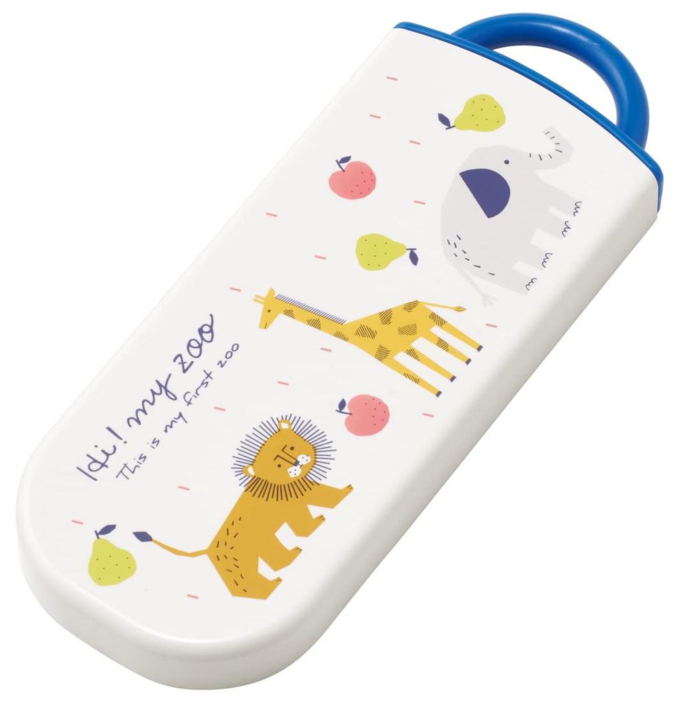 Skater Trio Set: Chopsticks, Spoon, Fork (Hi-Maizoo Brand, for Children, Made In Japan, TACC2AG-A)