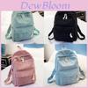 Casual Corduroy Backpack For Travel And School With Large Capacity And Lightweight Design