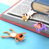 3D Tier Lesezeichen Niedliche PVC Cartoonfigur Lesezeichen für Kinder Leser Lustige Schreibtischdeko Geburtstagsweihnachtsgeschenk für Schüler Buchliebhaber