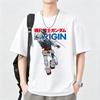 Unisex Cotton Short‑sleeve T‑shirt Printed with RX‑78‑2 Gundam Graphic from Mobile Suit Anime, Harajuku Y2K Streetwear T-shirt