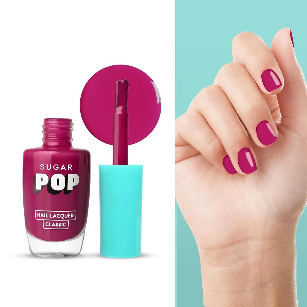 Sugar Pop Nail Lacquer Classic 12 Coral Nude High Shine 10ml