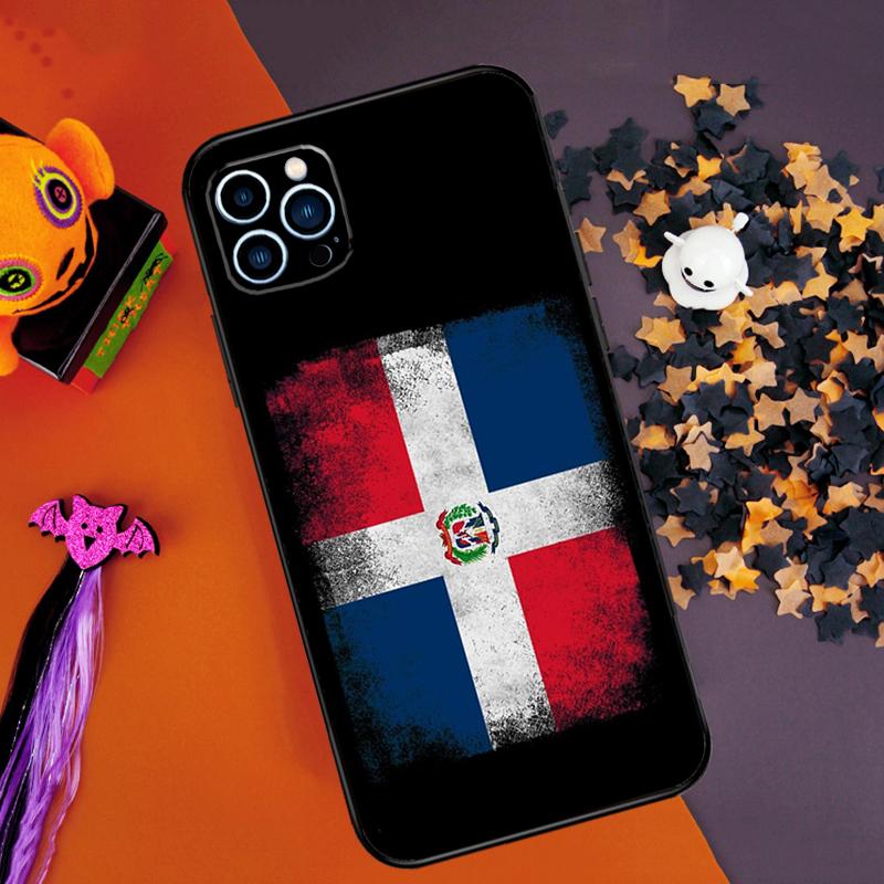Flagge der Dominikanischen Republik Stoßstangenhülle Für iPhone 16 14 15 Pro Max 11 12 13 Pro Max Mini XR 16e 16 15 Plus Handyhülle