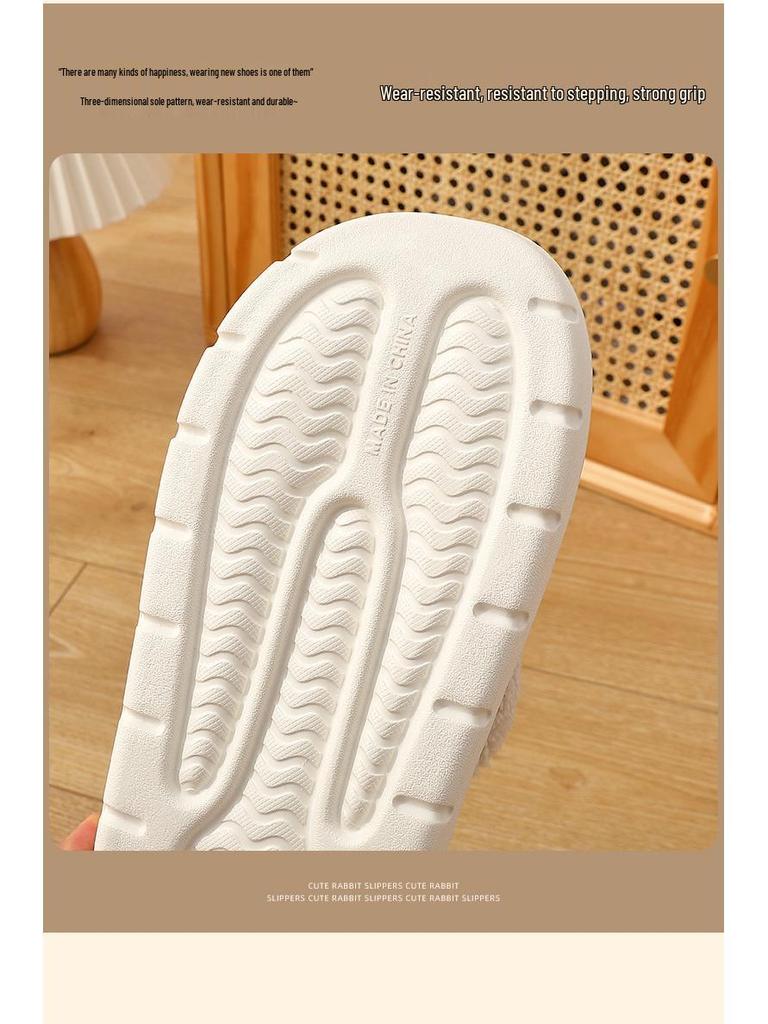 2025 Women's Fuzzy Outdoor Slippers: Autumn/Winter Detachable Closed-Toe Comfort Cotton Shoes