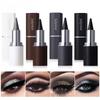 Waterproof Gel Eyeliner Stick Set, Matte Glitter Lipstick Shaped Eye Liner Cream, Long Lasting Smudgeproof Sweatproof Smokey Eye Makeup